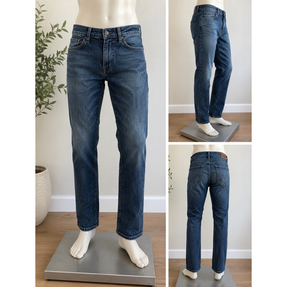 Mavi Zach Straight Leg Jeans Men's 33x30 Medium Wash Stretch Denim